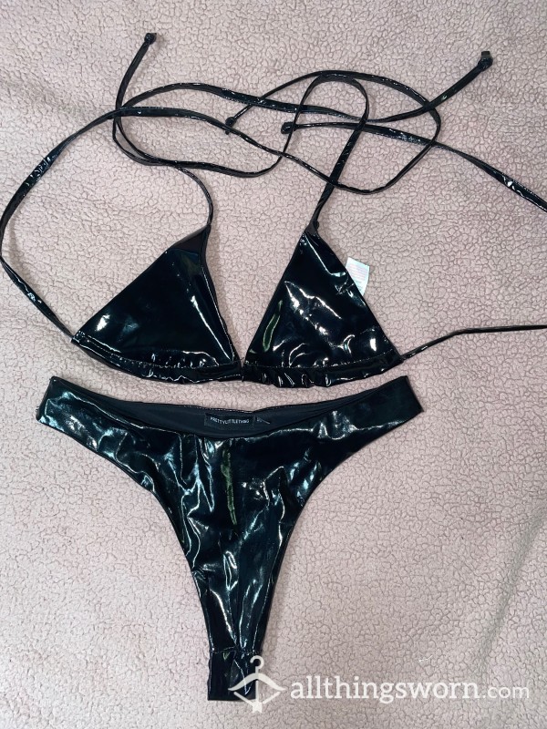 Faux Latex Bikini