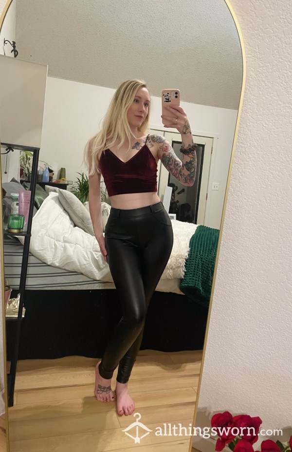 Faux Leather Pants