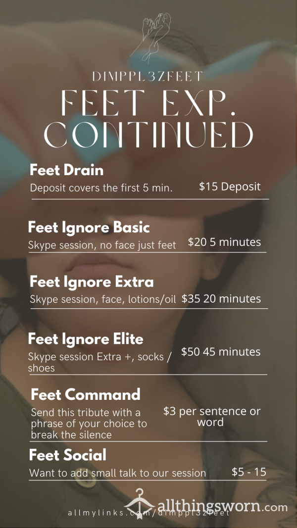 Feet Drain Session 5 Minutes Minimum