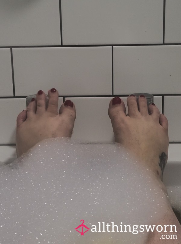 Toe Wriggle Whilst Having A Bath