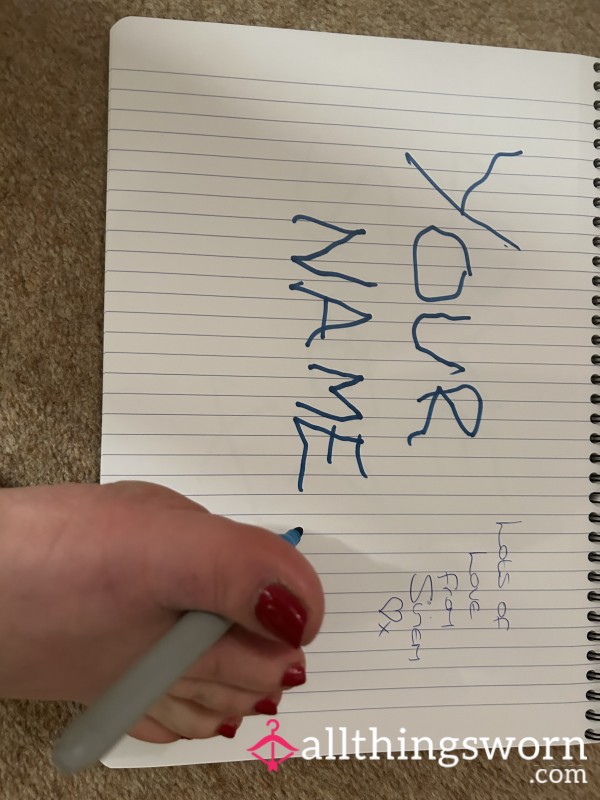 Feet Writing