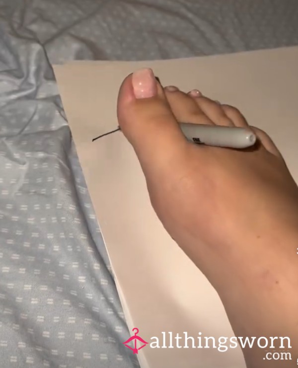 Feet Written Note