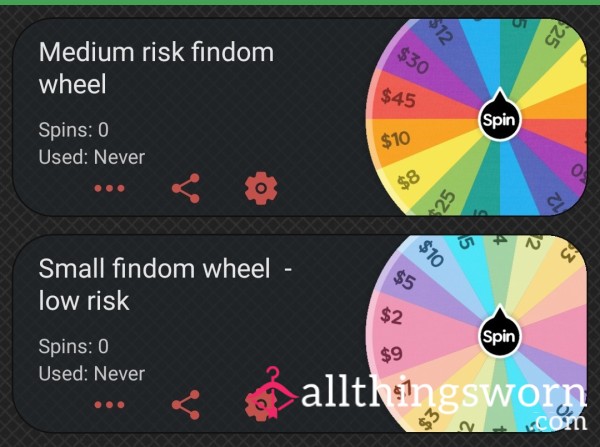 Findom Wheel 😍