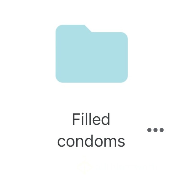 C*m Filled Condom Pictures