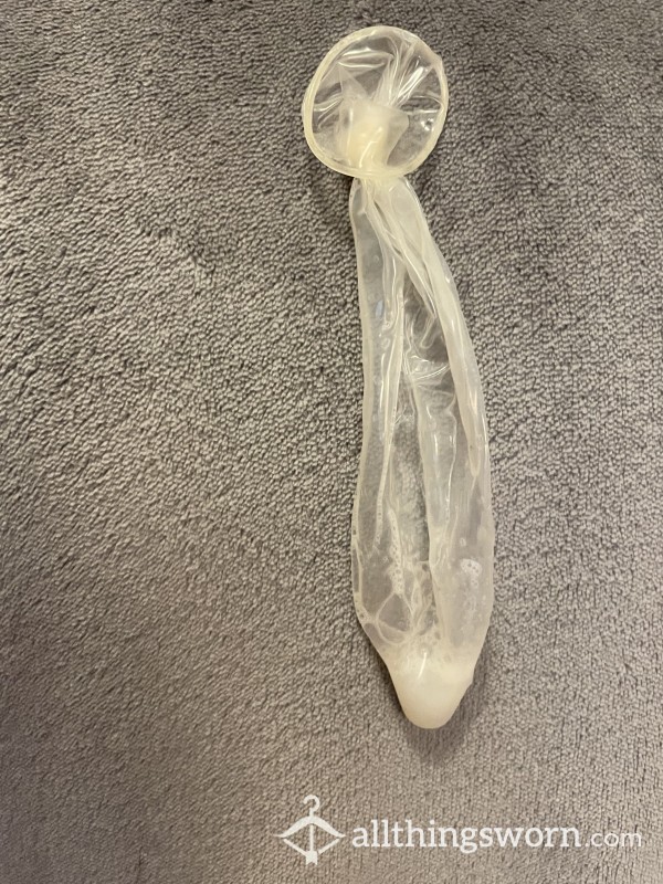 Filled Used Alpha Condoms