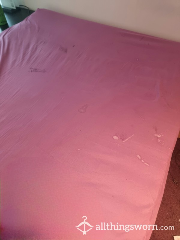 PRICE REDUCED! Filthy C*m Stained Fitted Sheet! 💦💦💦