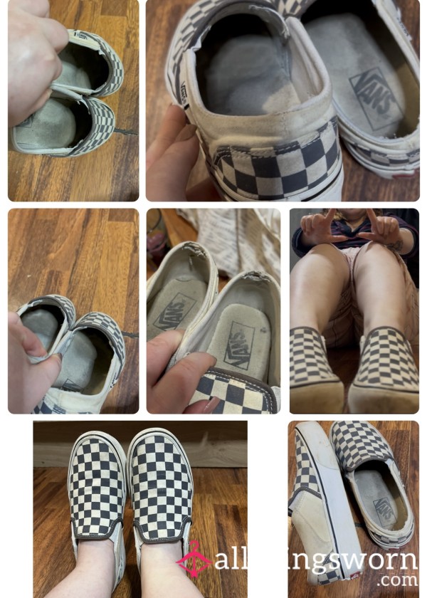 Filthy Favorite: Worn-to-Perfection Black & White Checkered Vans