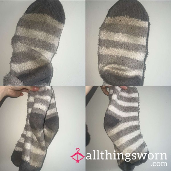 🚨SOLD🚨 Filthy Feet, Fresh Obsession: 1 Day Wear Fluffy Socks 🧦