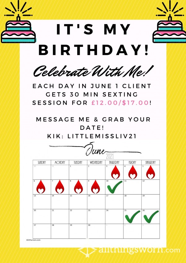 FILTHY, NAUGHTY, CHEAP S**TING FOR MY BIRTHDAY MONTH!