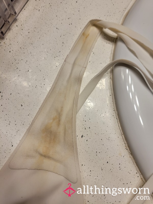 Filthy Ruined Extended Wear White Thong