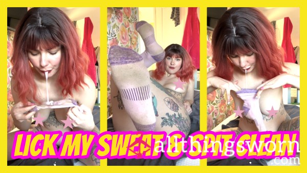 Filthy Sock Domination: Lick My Sweat & Sp*t Clean