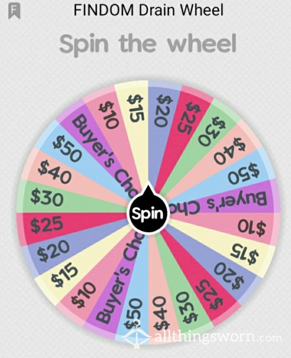 Findom Drain Wheel