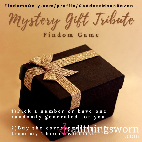 Findom Mystery Gift Tribute Game