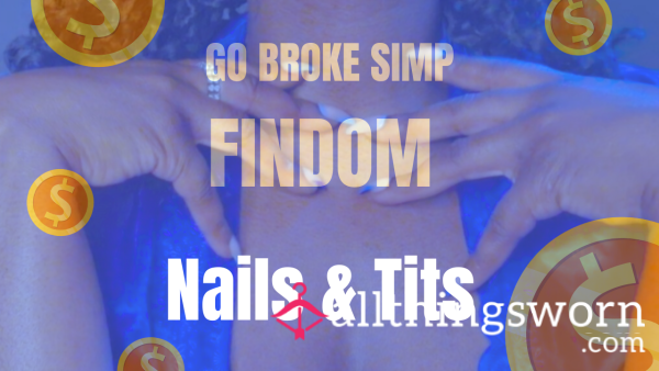 Findom Nails And B**bs Ebony POV ASMR