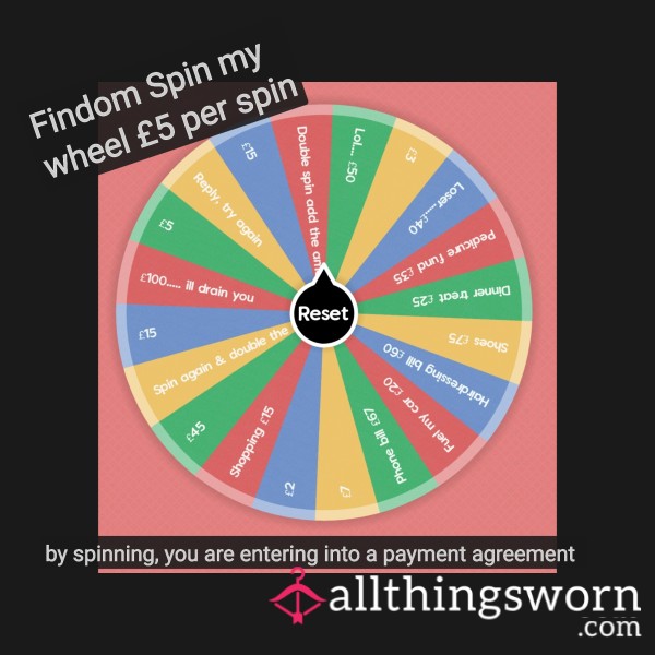 👄FINDOM- Spin My Wheel 💰💸💵