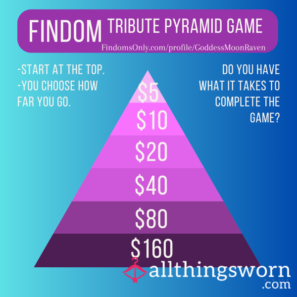 Findom Tribute Pyramid Game