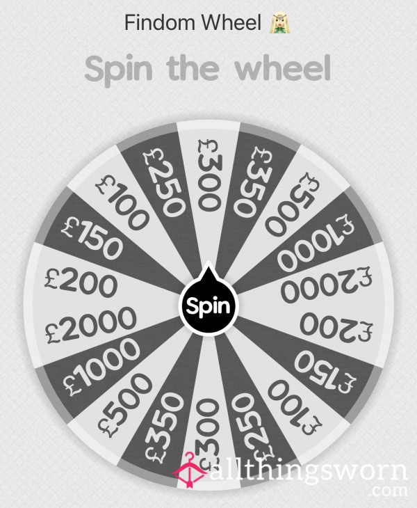 Findom Wheel For The Real Piggies