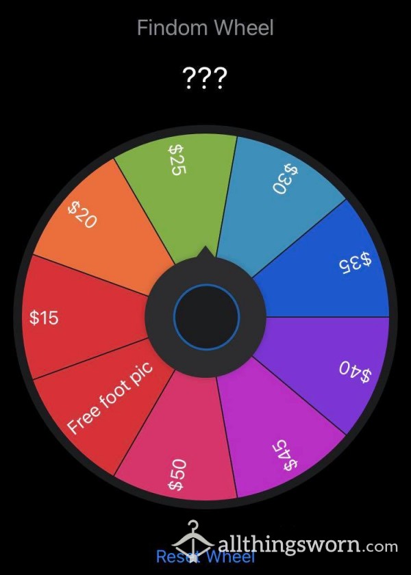 Findom Wheel Spin