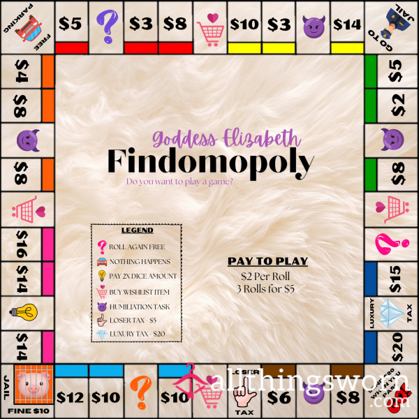 Findomopoly.. I Always Win.. 💋🎲