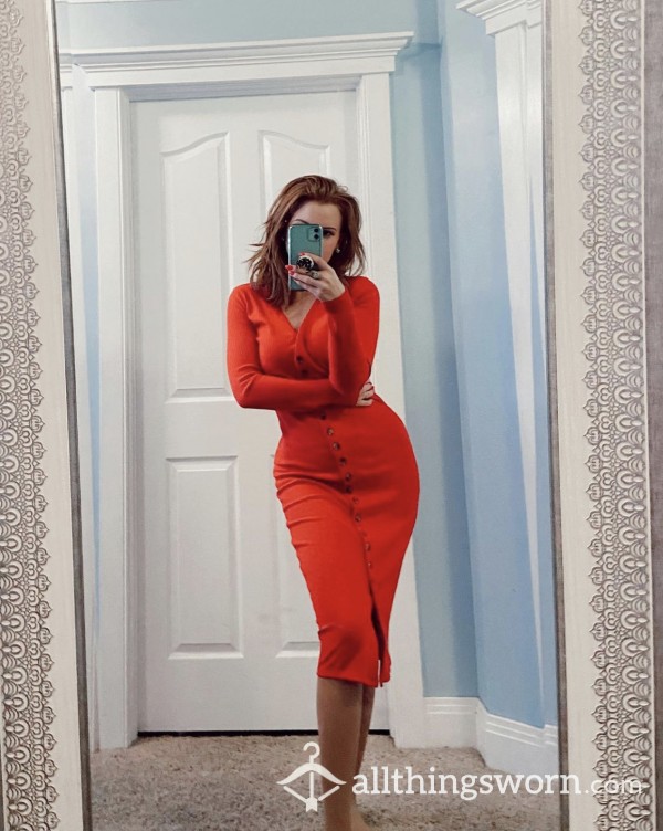 Fire Hot Tight Long-sleeve Knit Dress