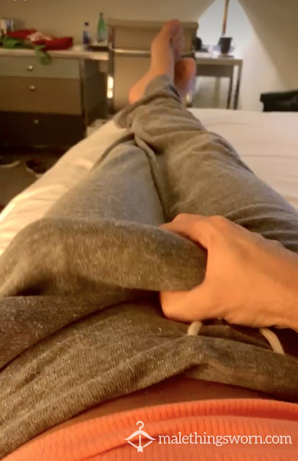 First Reveal!  Want To See What Is Under These Grey Sweatpants? 😏🩶🍆😘