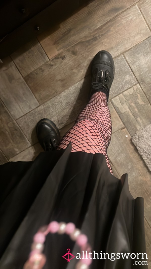 Fish Net Pantyhose Worn For A Rave