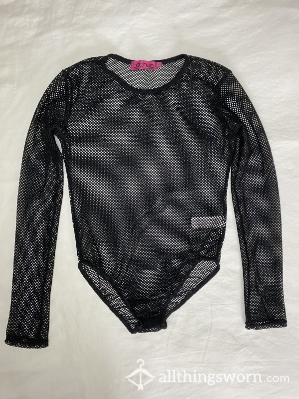 S**y Black Fishnet Bodysuit