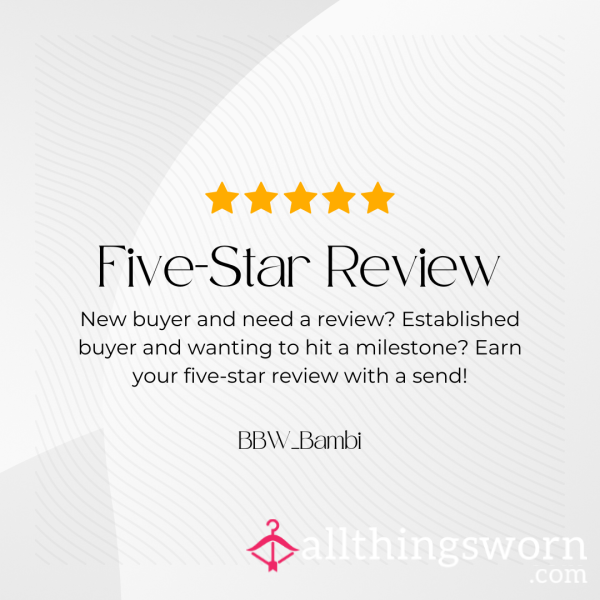 Five Star Review | PLEASE READ DESCRIPTION