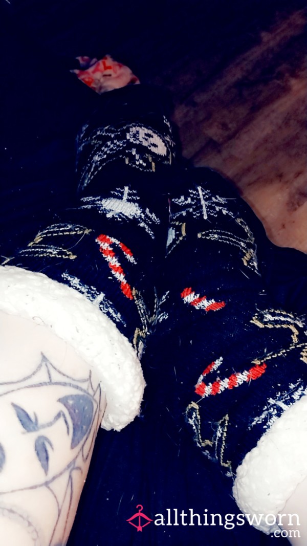 Fizzy Christmas Gothic Socks