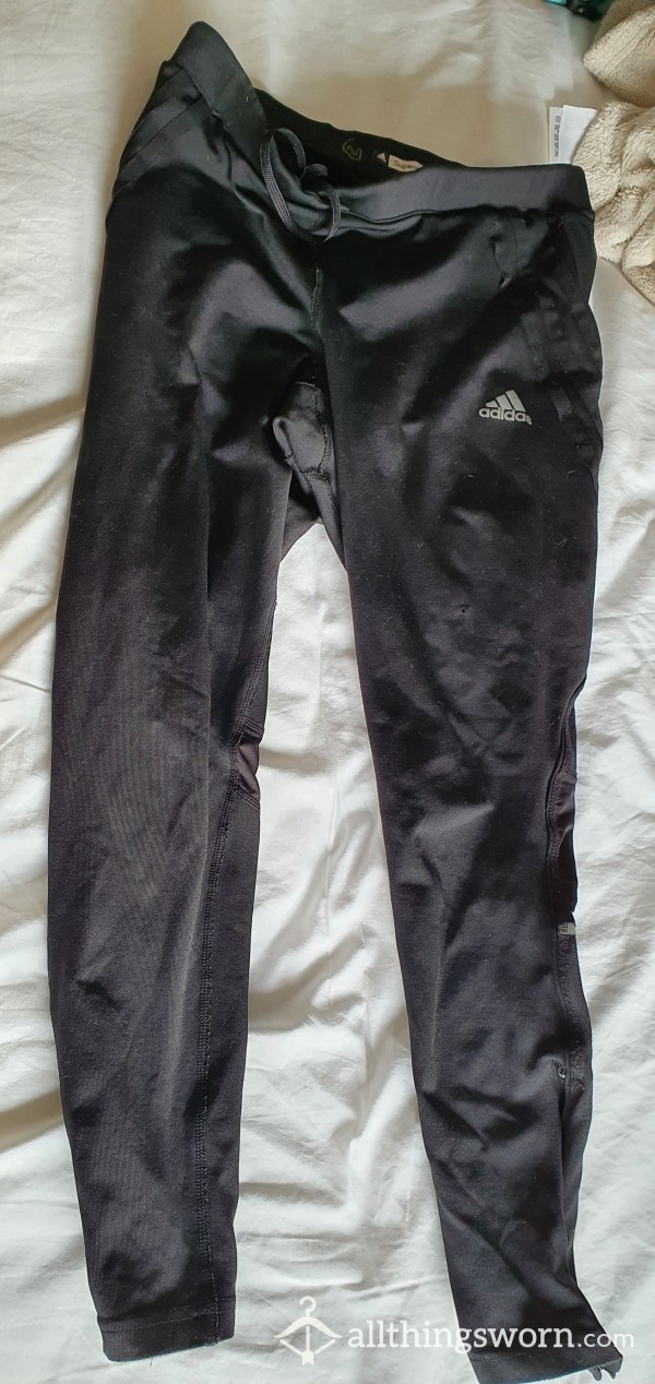 Black Adidas Lycra Gym Leggings - 5 Yrs Old 🥵🖤💦