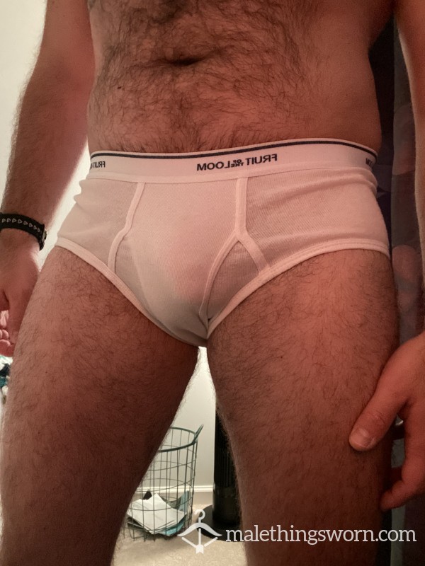 Flight Attendant White Briefs