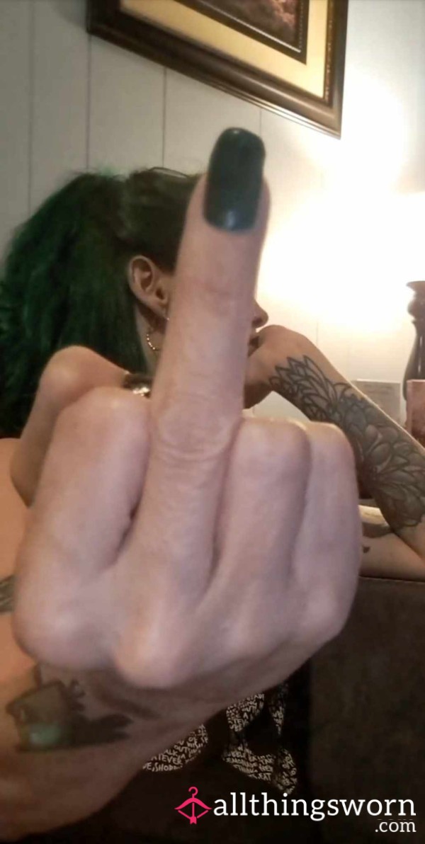 Flipping The Bird!  Ignore Fetish | Sfw