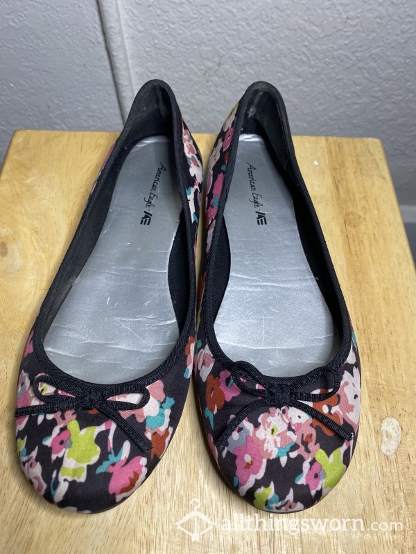 Flor*l Bow Tie Flats