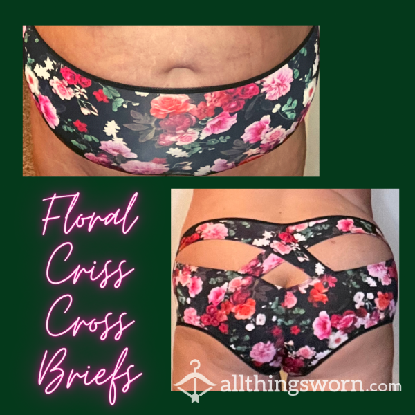 Flor*l Criss Cross Briefs