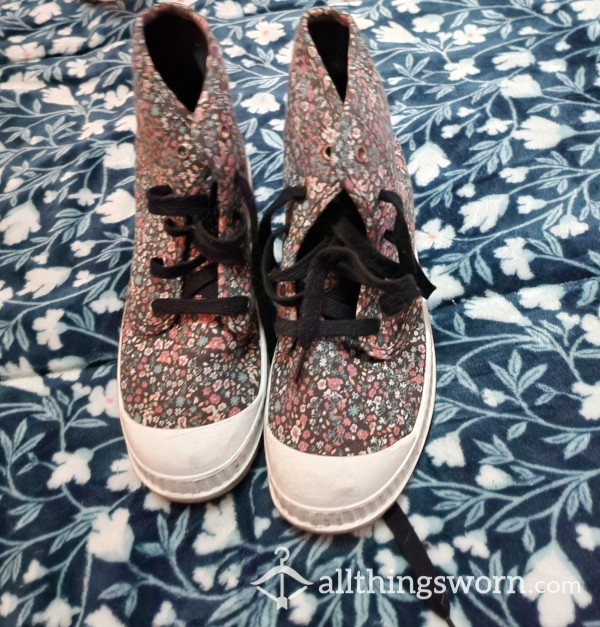 Flor*l High Top Sneakers