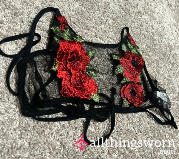 Flor*l Mesh Bralette