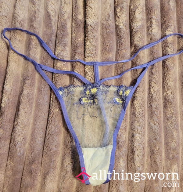 Flor*l Mesh G-string