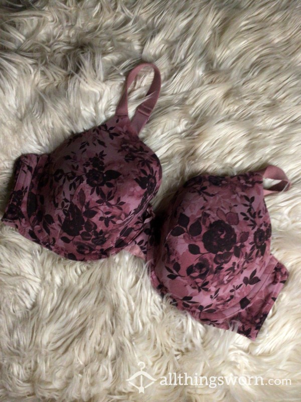 Full Coverage Bra - Mauve Flor*l Print