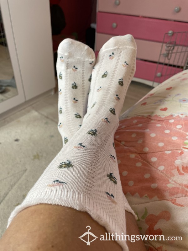 Flor*l Used Socks