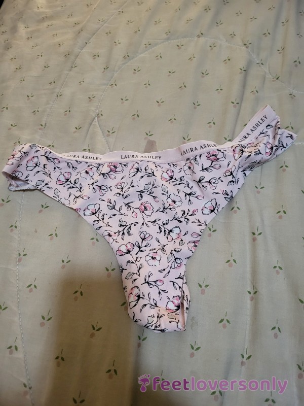 Flower Print Thong