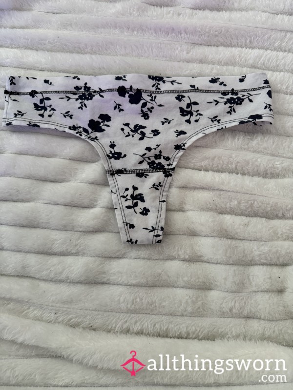 Flower Thick Band Thong