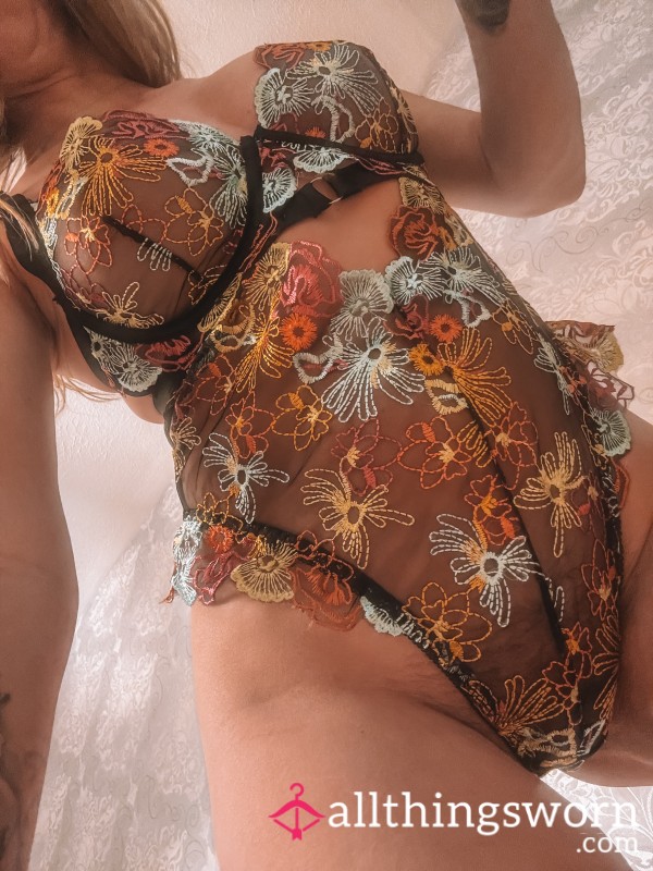 Flowers Lingerie One-piece