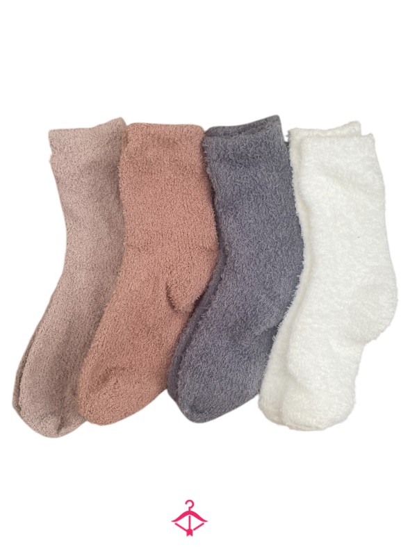 Worn Fluffy Bed Socks