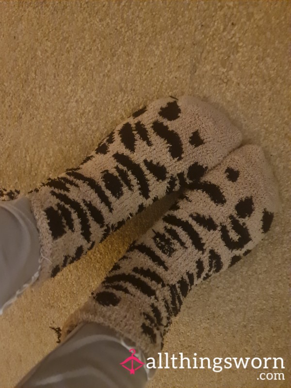 Fluffy Bed Socks Worn All Night