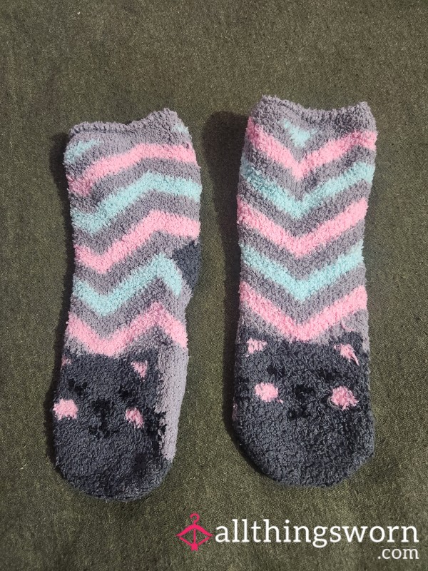 Fluffy Kitty Socks