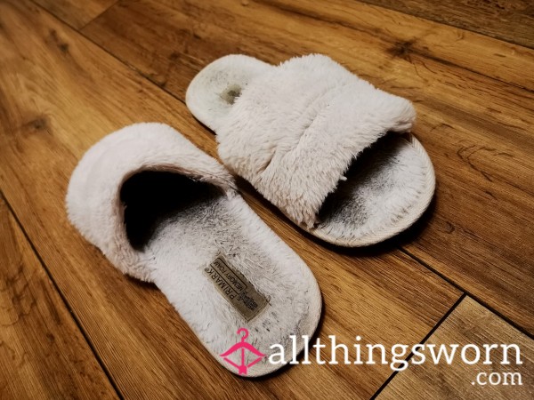 Fluffy Pink Memory Foam Slippers