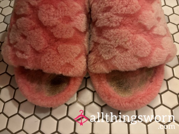 Fluffy Pink UGG Slippers