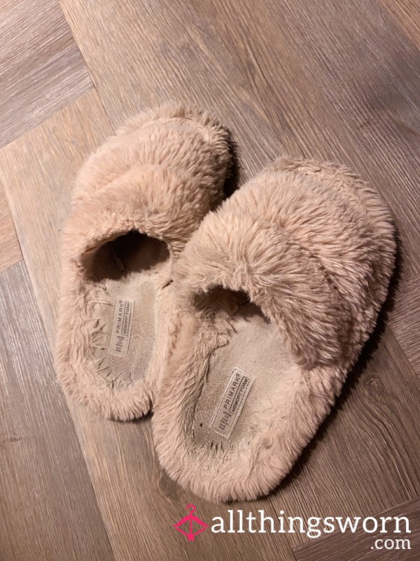 Fluffy Slippers- Used 2 Years