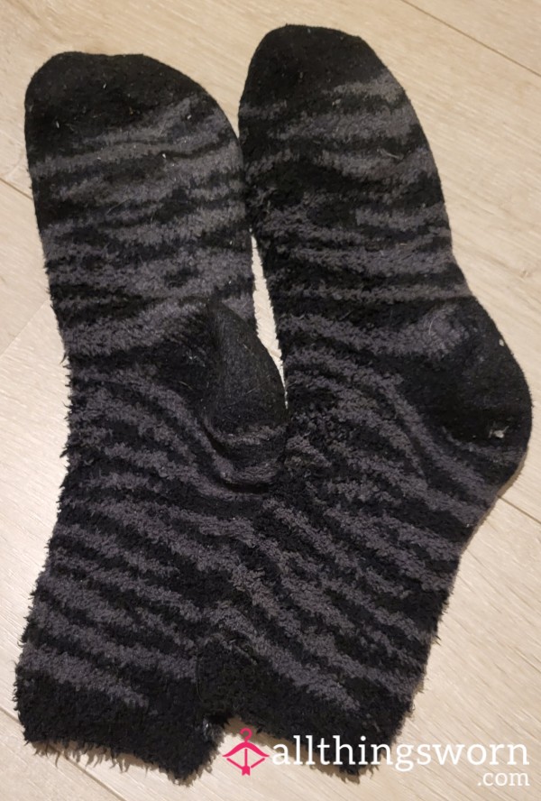 Fluffy Socks - Worn 5 Days