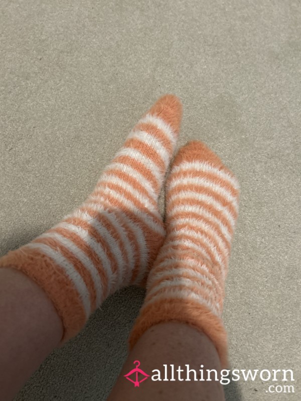 Fluffy Stripey Socks